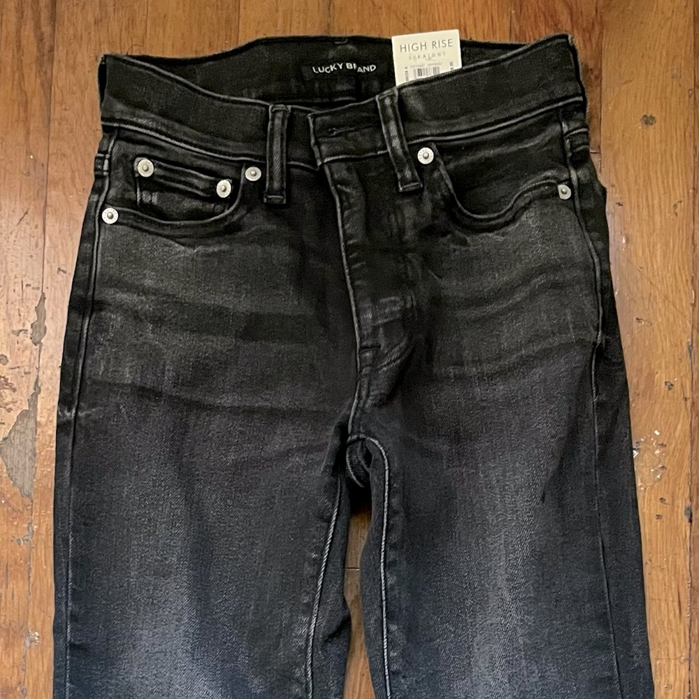 Lucky Brand - Straight Leg High Rise Jeans - Size 00 (Dark Wash Denim - (NWT)